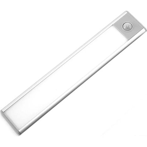 (Blanc - 20 cm) Lampe de placard - Lampe LED rechargeable par USB à détection de présence - Convient pour l'éclairage des placards de cuisine et d'armoires (1/2)