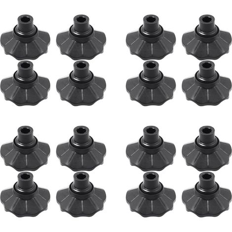 16 Pièces Tabouret de Camping Capuchon de Jambe Antidérapant Chaise D'Extérieur Couvre-Pied Réglable Accessoire de Chaise de Pêche 13 mm (1/5)