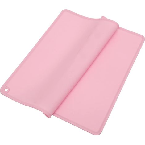 PRETYZOOM Tapis à Pâtisserie Silicone Antiadhésif Tapis De Cuisson Chaleur Pour Façonnage De Pâte Pour Boulangeries Et Cuisine Maison Rose'Rose'50X40CM