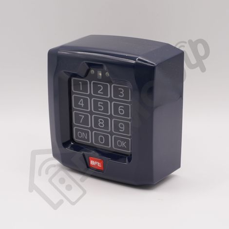 BFT Q.BO TOUCH – Clavier à Code Radio Tactile Sans Fil 433,92 MHz Rolling Code – 10 Canaux / 100 Codes – Réf. 2600834 (1/5)