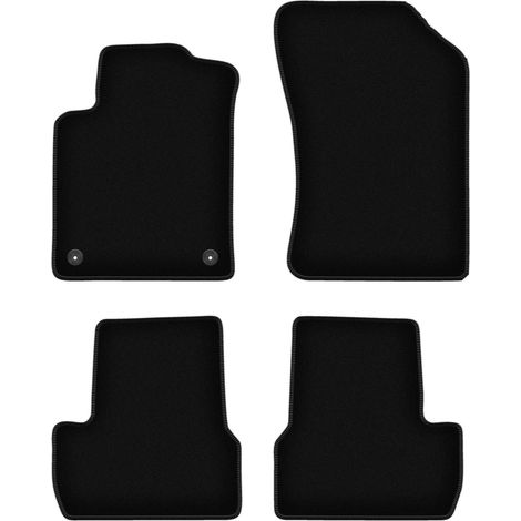 Tappetini BASIC in velluto nero per: Citroen C3 II hatchback (2009-2016)