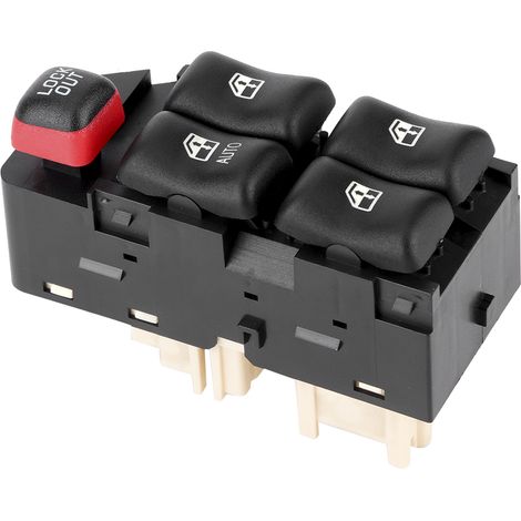 Interrupteur de lève-vitre principal avant gauche 22610145 - Accessoire de remplacement compatible avec Chevrolet Cavalier 1995-2005 (1/5)