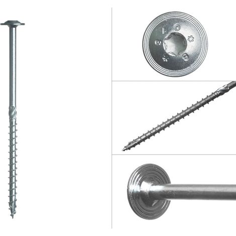 Tellerkopfschrauben verzinkt Torx 8 x 160 mm - Schachtel 50 Stück