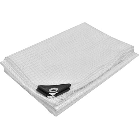 KOTARBAU® Schutzplane, robust, dick, universell, verstärkt, wasserdicht, transparent, klar, für Gewächshäuser, 120 g/m², 3 x 4 m