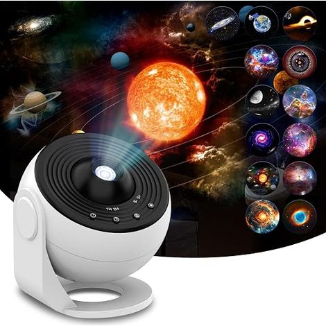 Planetarium Projector Star Ceiling Projector with 13pcs Film Discs Nebula Moon Planets Galaxy Projection Lamp Theme Light (1/5)