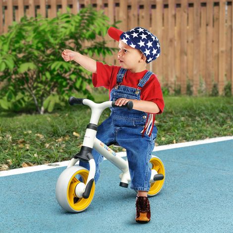 Vélo d'équilibre pour bébé siège réglable roues EVA jouet enfant pour 18-48 mois pour s et orange