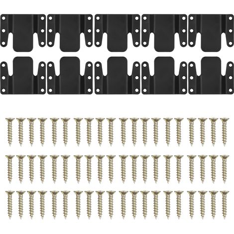 Lot de 10 connecteurs pour canapé d'angle, système d'emboîtement universel, clips faciles à installer, connecteurs robustes avec vis. (1/5)