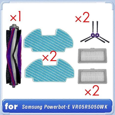 Filtre pour aspirateur brosse pour aspirateur Filtre de brosse pour aspirateur filtre de 7 Powerbot – E VR05R5050WK Self Emptying Robot Aspirateur Roller Side Brosse HEPA Filtre Serpillière (1/5)
