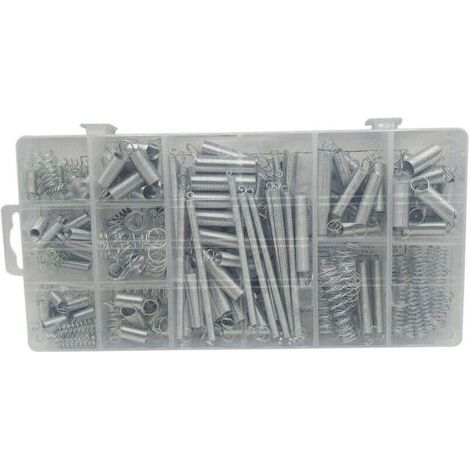 NALOOKAMIC  Ressort de Compression et Rallonge, Assortiment en Acier en Métal de Traction, Tension Pression et Goupilles Ressorts avec Boîte de Rangement - 200 Pcs (1/3)