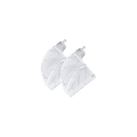 Paquete de 2 bolsas de filtro para limpiadores de piscinas Polaris 280 y 480, diseño ajustable y con cremallera en color blanco (1/5)
