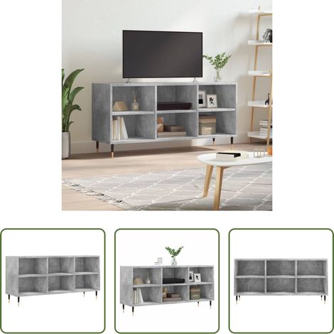 vidaXL Betonfarbe - TV-Schrank Betongrau 103,5x30x50 cm Holzwerkstoff (1/5)