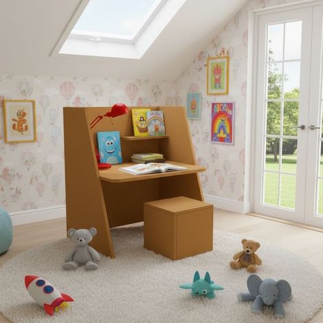 Scrivania montessori regolabile con sedia - Cresce con il tuo bambino - Zolfo