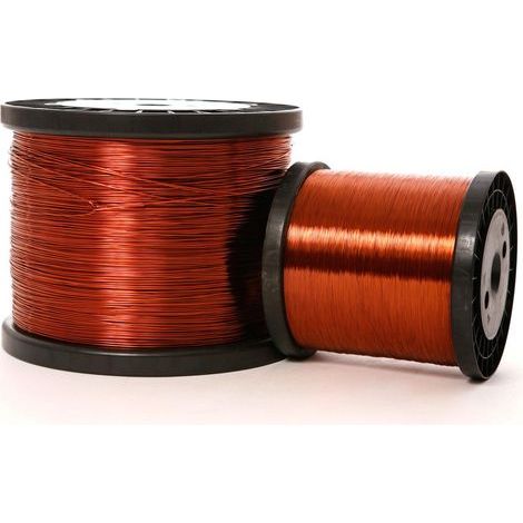Fil de cuivre émaillé 1,5mm 1kg – Longueur 62,86 mètres – Spécial bobinage – Pour applications électriques