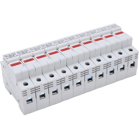 Support de fusible miniature sur rail RT18-32X avec indicateur LED, 32A 500-690V, accessoire électrique 1 pôle (1/5)