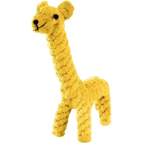 Jouets à mâcher pour chiots et chiens de petite et moyenne taille (type girafe) : corde, balle et nœuds pour l'entraînement des dents et la gestion de l'ennui. (1/5)