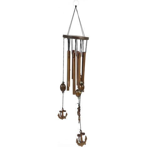 Clochettes d'église vintage en tubes pour carillon éolien, décoration suspendue pour porte et fenêtre, style ancien, lot de pièces pour intérieur. (1/5)