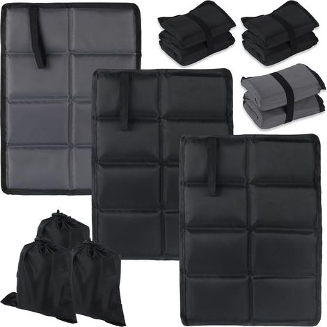 Pack de 3 Coussins Thermiques Pliables, Coussin d'Assise Extérieur Résistant à l'Eau, Coussin de Siège Extérieur Thermique, Coussin d'Assise Pliant Portable pour Enfants pour Camping en Plein Air (1/5)