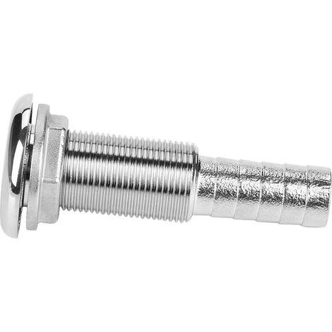 Passe Coque Bateau, Through Hull Fittings, Passe Coque I, Passe Coque Laiton, Raccord traversant de coque en acier inoxydable, embout cannelé pour tuyau d'arrosage marin, drain de passage (1/5)