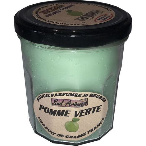 Bougie fabriquée en france 40 heures pomme verte