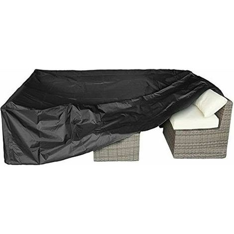 Housses de mobilier de jardin, housses de canapé modulaires d'extérieur, housses de table et de chaise d'extérieur, avec cordon de serrage pour une adhérence parfaite, 213  132  74cm