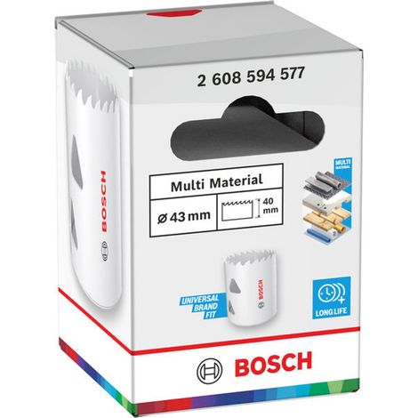 Bosch Lochsäge mit Gewinde Multi Material, 43 x 40 mm