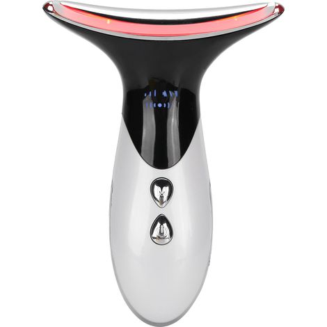 Appareil De Therapie Lumiere Rouge Et Bleue - Massager Pour Le Cou Avec Technologie EMS Et Vibration Sonique - Usage Domestique - 1 Unite (1/5)