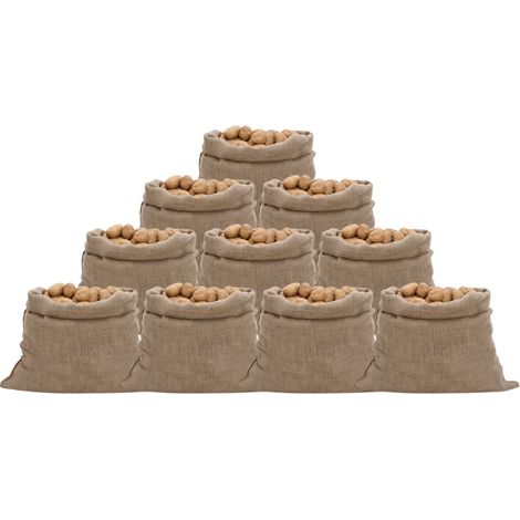 vidaXL Sacchi di Iuta 10pz 100x110 cm 100% Iuta 220 gsm