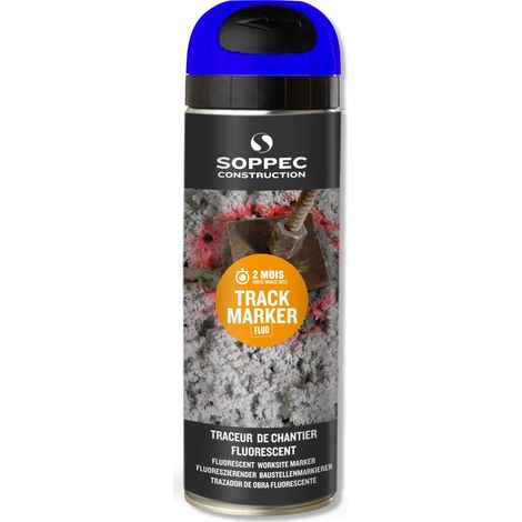 SOPPEC Spray fluorescent TrackMarker 3M bleu 500 ml 13249.01