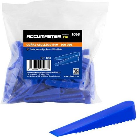 Coins carrelage niveleur 9 mm ACCUMASTER 100 uds (1/4)