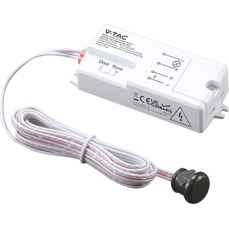 V-TAC VT-81006 Sensore di Movimento IR da Incasso 2in1 Touch e Porta 200W LED Bianco - 24357 (1/5)