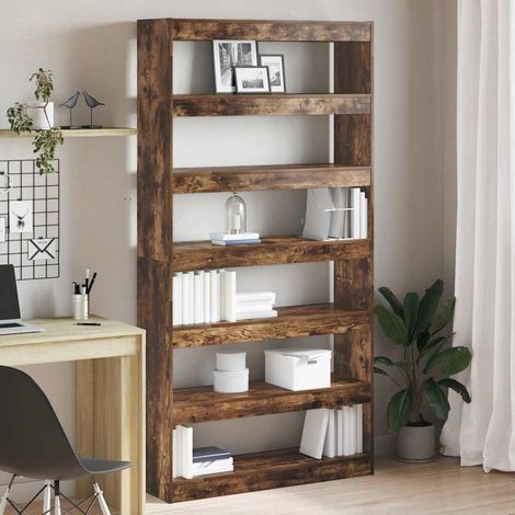 Bücherregal Geräucherte Eiche 100 x 30 x 198 cm Holzwerkstoff