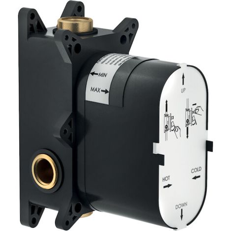 Techbox 2 voies, pièce encastrée Nobili WE81102  Noir