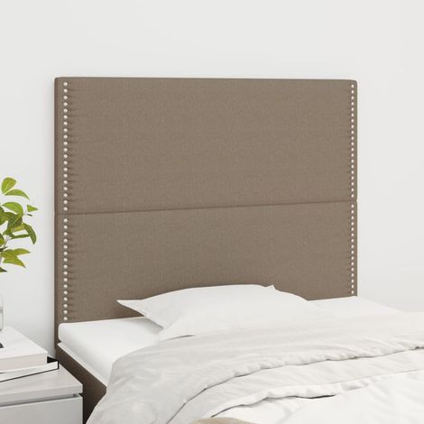 vidaXL Testiera per letto tortora 90x5x118/128 cm in tessuto (1/5)