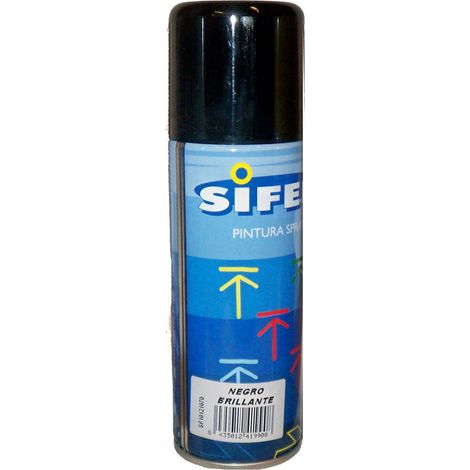 Sifer Vernice Spray Smalto Acrilico Lucido 200ml Nero Lucido