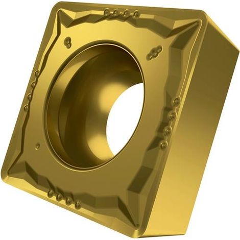 Drehwendeschneidplatte ISO SCMT 120408E-FM:T8315 D.5,5mm PVD beschichtet Gold (1/2)