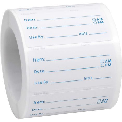 500 pieces 50 × 25 mm Food Storage Label Roll Self-Adhesive Food Date Labels Freezer Labels Stickers Canning Preparation Labels (1/5)