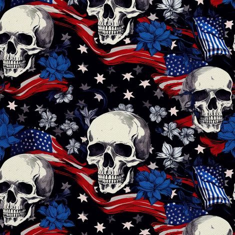 Tela decorativa para exteriores Oxford - Motivo de calavera I DX4245 (1/5)