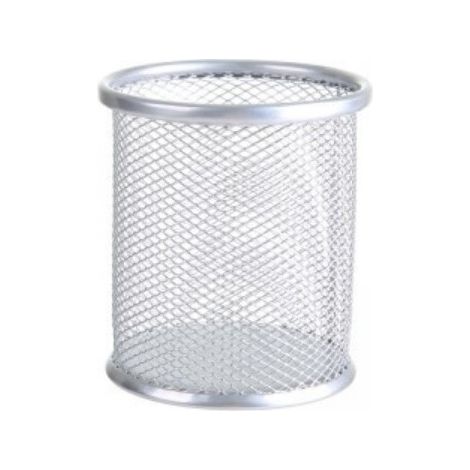 Schreibtisch-Organizer, Büro-Essentials, silbernes Metallgitter (1/3)