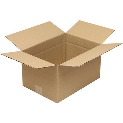 Faltkarton 1-wellig Höhenrillung Maße 350x250x200mm C4 Qualität 1.20 C braun (1/2)