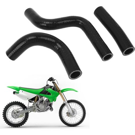 Schwarzer Silikon-Kühlerschlauch für Kawasaki KX85 Motorrad 2001-2013 (HX280) (1/5)