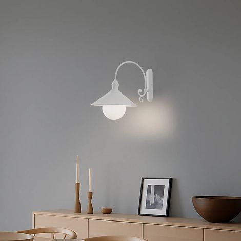 [NEUWERTIG] B-Ware Argon Außenwandleuchte Enduro LED Gartenlampe Wandleuchte dimmbar weiß IP44 (1/2)