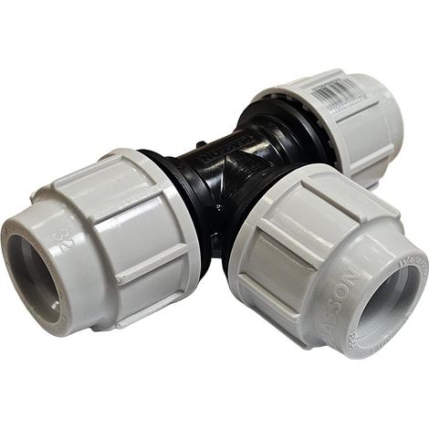 Té égal 90° à compression Série 7 PE Ø32 - Plasson (1/5)