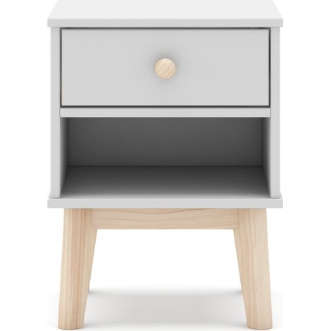 CALICOSY - Table de chevet 1 tiroir et 1 niche ouverte L40 cm - SIMON