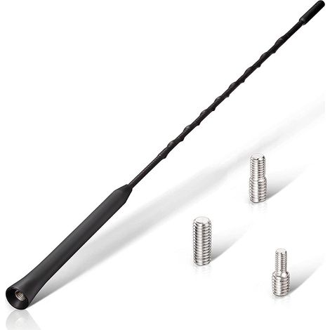 Antenne Voiture Puissante - Antenne Radio Voiture Universelle pour Tous Les Modèles de Voiture - Antenne d'autoradio avec Réception Dab FM de Haute Qualité - Antenne Toit Voiture 28CM