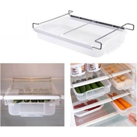 Trade Shop - Schubladen-Containerregal-Kühlschrank-Organizer Kühlschrank -