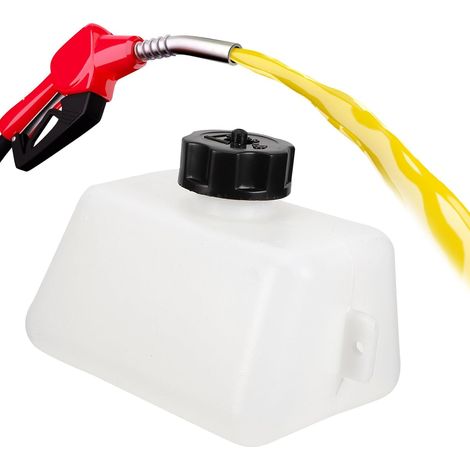 Mini Réservoir D'essence en Plastique Blanc avec Couvercle, Mini-moto (1/5)