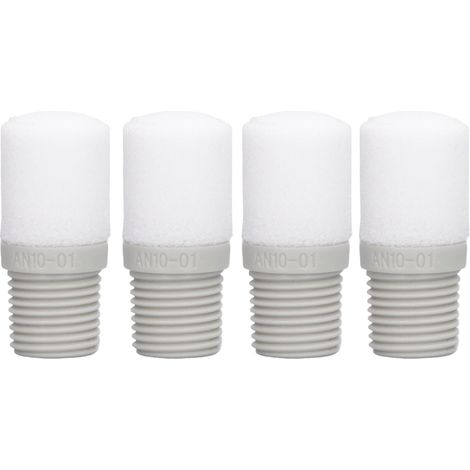 Silencieux de soupape pneumatique AN10-01, raccord G1/8 pouce, lot de 10, compatible vérins, électrovannes, carters, boîtes de vitesses, réservoirs d'huile et outils pneumatiques, usage universel. (1/5)