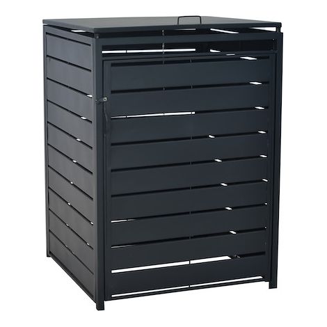 Mülltonnenabdeckung Basis groß Aluminium/Stahl
