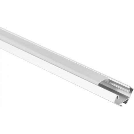 Profilé aluminium R01 angle anodisé + diffuseur opaque / laiteux 100cm ECO LIGHT (1/4)