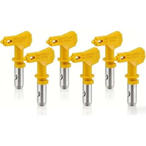 Lot de 6 buses de pulvérisation Airless – Embouts réversibles R21/R13/R15/R17/R23 pour pulvérisateurs de peinture sans air Wagner – Compatible avec 211, 313, 415, 515, 517, 623 (1/5)